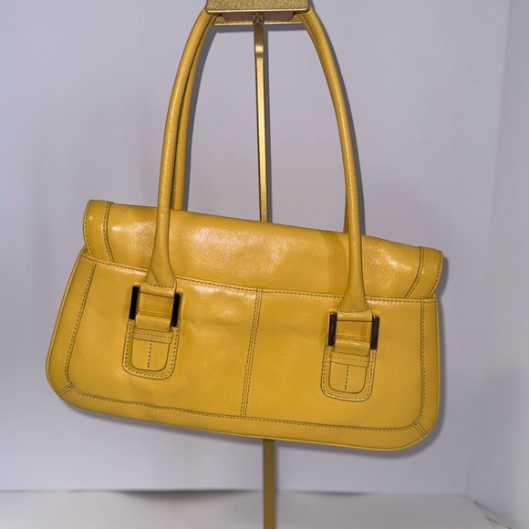 Nordstrom Chic Yellow retro Handbag - Picture 2 of 11